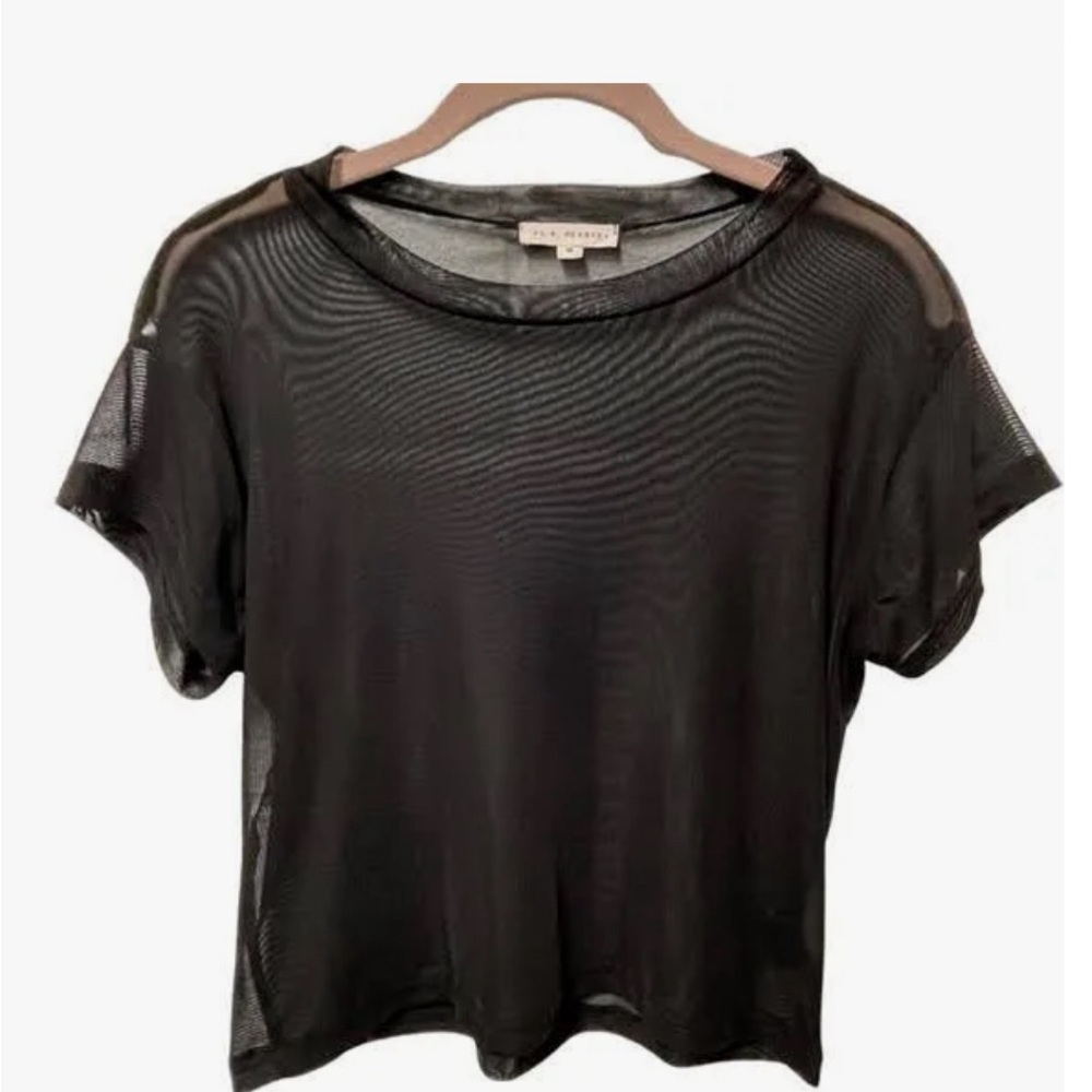 LA hearts sheet short sleeve top size small